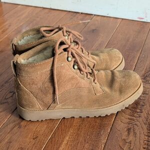 UGG Bethany Chukka Chestnut Shearling Suede Boots